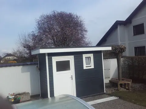 Poolhaus aus Holz – ausgeführtes Referenzprojekt 2